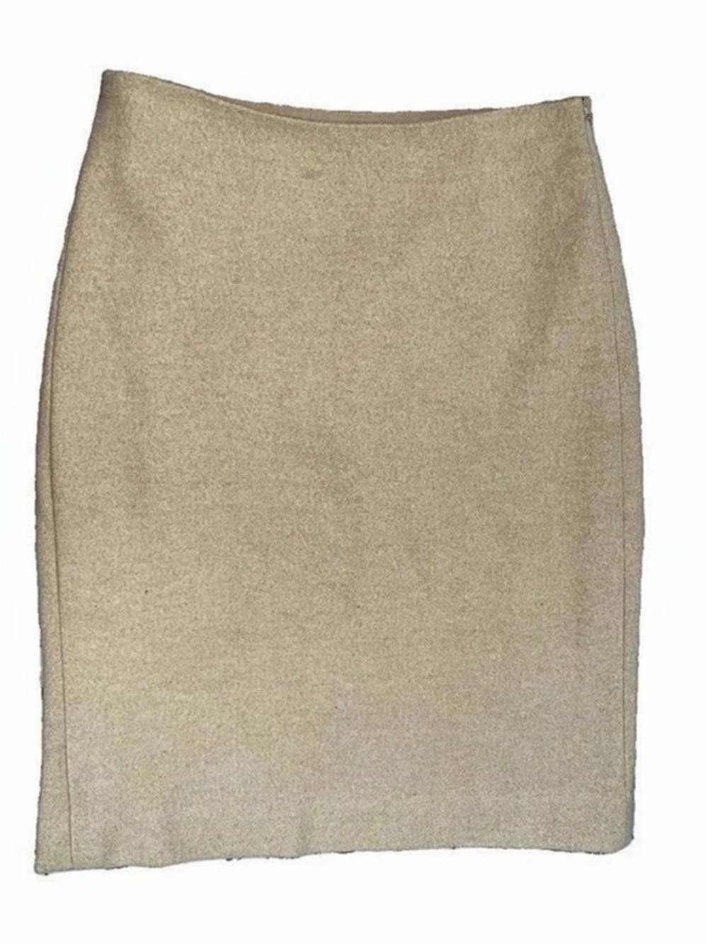 Brooks Brothers Petite 4P Camel Beige Pencil Skirt 100% Wool Lined High Quality